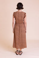 SS26 Shirred Summer Dress - Chocolate