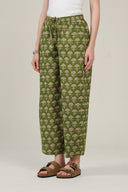 SS27 Printed Bubble Trousers - Green