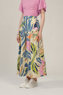 SS27 Tiered Maxi Skirt - Multi
