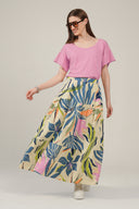 SS27 Tiered Maxi Skirt - Multi