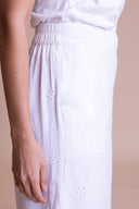 SS26 Broderie Culottes - White