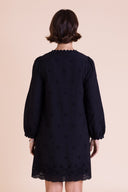 SS26 Broderie Tunic Dress - Black