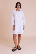 SS26 Broderie Tunic Dress - White