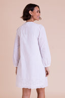 SS26 Broderie Tunic Dress - White
