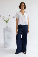 SS26 Broderie Top - White
