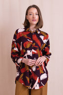 AW26 Oversized Shirt - Burgundy