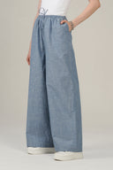 SS27 Full Length Pull On Trouser - Chambray