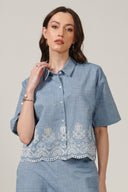 SS27 Boxy Cut Work Shirt - Chambray