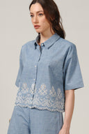 SS27 Boxy Cut Work Shirt - Chambray