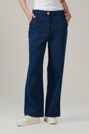 SS27 Wide Leg Trousers - Estate Blue