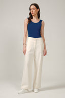SS27 Wide Leg Trousers - Sweetcorn