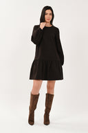 CD3302 Drop Waist Dress - Chocolate