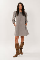 CK3304 Angled Yoke Dress - Multi