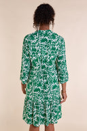 SS25 Gathered Tunic Dress - Leaf