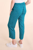 SS25 Printed Cropped Trousers - Aqua