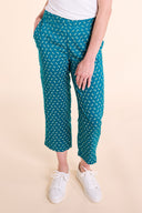 SS25 Printed Cropped Trousers - Aqua