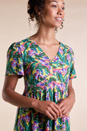 SS25 GOTS Organic Cotton Jersey Midi Dress - Multi