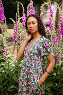 SS25 GOTS Organic Cotton Jersey Midi Dress - Multi