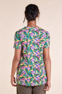 SS25 GOTS Organic Cotton Jersey Fluted Hem Top - Multi