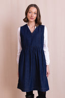 AW26 Pinnafore Dress - Denim