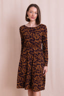 AW26 Boat Neck Dress - Ochre