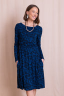 AW26 Boat Neck Dress - Royal