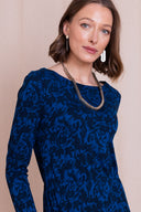 AW26 Boat Neck Dress - Royal