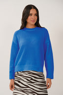 KN7124 Crew Neck Jumper - Cobalt