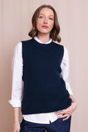 AW26 Knitted Vest - Navy