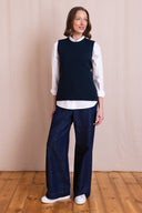 AW26 Knitted Vest - Navy