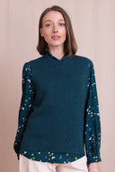 AW26 Knitted Vest - Teal