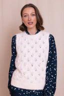 AW26 Pointelle Knitted Vest - Wax