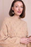 AW26 Pointelle Knit Jumper - Caramel