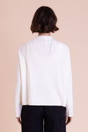 SS26 V Neck Boucle Jumper - Wax