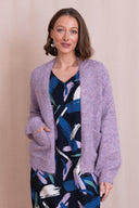 AW26 Plain Cardi - Lilac