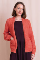 AW26 Plain Cardi - Sunset