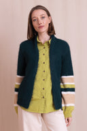 AW26 Striped Cardi - Teal