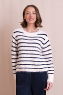 AW26 Striped Cropped Jumper - Wax