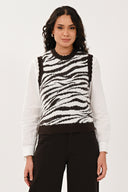 KZ7104 Scallop Vest - Chocolate