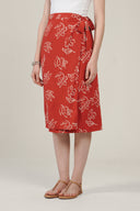 SS27 Wrap Skirt - Baked Apple