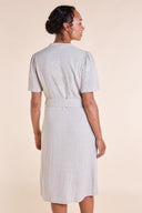 SS25 Button Through Linen Dress - Natural