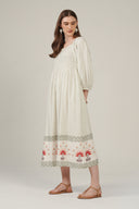 SS27 Shirred Dress - Sweetcorn