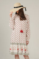 SS27 Tie Front Tunic Dress - Sweetcorn