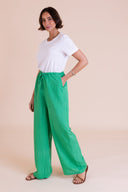 SS26 High Waist Trousers - Bright Green