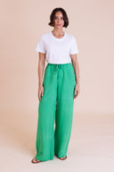 SS26 High Waist Trousers - Bright Green