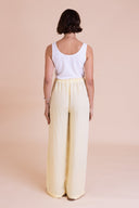 SS26 High Waist Trousers - Lemon