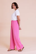SS26 High Waist Trousers - Hot Pink