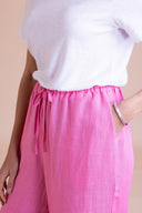 SS26 High Waist Trousers - Hot Pink
