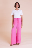 SS26 High Waist Trousers - Hot Pink