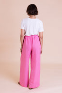 SS26 High Waist Trousers - Hot Pink